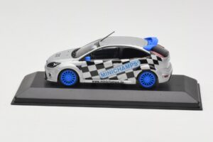 Ford Focus RS Mk2 Promo Blue Wheels Minichamps 1:43 FORD002 Metāls
