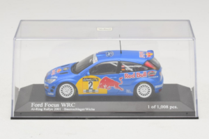 Ford Focus WRC #2 R. Baumgartner / B. Wichs Red Bull Rally Austria 2001 Minichamps 1:43 430008907 Metāls — attēls 4 no 5