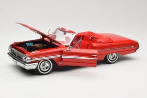 Ford Galaxie 500 Kabriolets Sarkans Sun Star 1:18 1420 Metāls — attēls 2 no 8