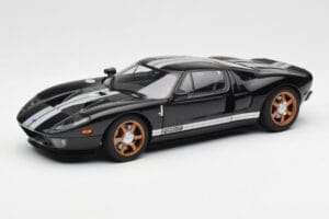 Ford GT Melns Ar Baltām Svītrām AUTOart 1:18 73023 Metāls