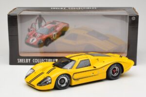 Ford GT40 Mk IV Dzeltens 1967 Shelby Collectibles 1:18 31414S Metāls — attēls 8 no 8