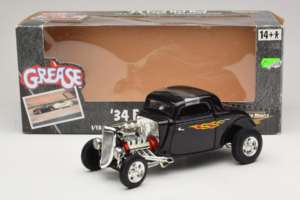 Ford Hot Rod Melns Rydell High Grease ERTL 1:18 36602 Metāls — attēls 6 no 6