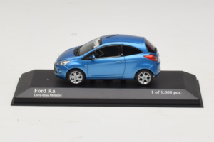 Ford Ka Blue Metallic Minichamps 1:43 400088202 Metāls