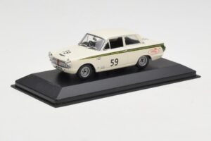 Ford Lotus Cortina Mk1 #59 J. Clark / R. Parsons Sebring 12 Hours 1964 Minichamps 1:43 400648259 Metāls — attēls 2 no 4