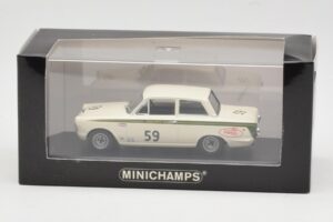 Ford Lotus Cortina Mk1 #59 J. Clark / R. Parsons Sebring 12 Hours 1964 Minichamps 1:43 400648259 Metāls — attēls 4 no 4