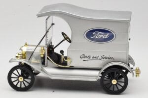 Ford Model T Delivery Truck Sudrabs Eagle Collectibles 1:18 430600 Metāls — attēls 3 no 6