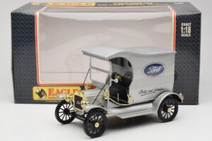 Ford Model T Delivery Truck Sudrabs Eagle Collectibles 1:18 430600 Metāls — attēls 6 no 6