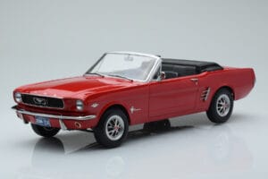 Ford Mustang Kabriolets Sarkans Norev 1:18 182810 Metāls