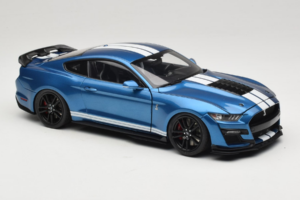 Ford Mustang Shelby GT500 S550 Atlas Blue Metallic IXO 1:18 18RDC244-FO Metāls — attēls 6 no 8