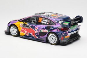 Ford Puma Rally1 #19 S. Loeb / I. Galmiche Rally Monte Carlo Winner 2022 IXO 1:18 18RMC110 Metāls — attēls 5 no 6