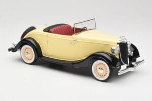 Ford Roadster Dearborn Yellow Solido 1:18 8008 Metāls — attēls 6 no 8