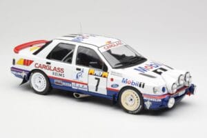 Ford Sierra RS Cosworth 4x4 #7 F. Delecour / D. Grataloup Rally Monte Carlo 1992 MCG 1:18 MCG18356R Metāls — attēls 4 no 6