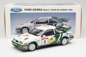 Ford Sierra RS Cosworth #8 D. Auriol / B. Occelli Rally Tour de Corse 1988 AUTOart 1:18 88812 Metāls — attēls 8 no 8