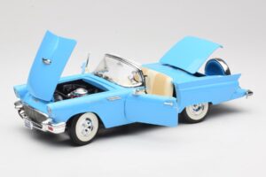 Ford Thunderbird Kabriolets Zils Road Signature 1:18 92358 Metāls — attēls 2 no 8