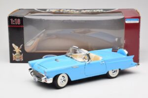 Ford Thunderbird Kabriolets Zils Road Signature 1:18 92358 Metāls — attēls 8 no 8