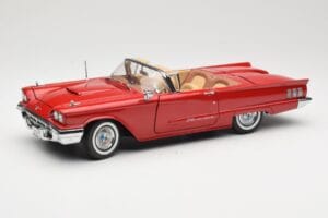 Ford Thunderbird Kabriolets Sarkans Sun Star 1:18 4311 Metāls
