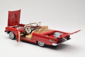 Ford Thunderbird Kabriolets Sarkans Sun Star 1:18 4311 Metāls — attēls 5 no 8