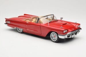Ford Thunderbird Kabriolets Sarkans Sun Star 1:18 4311 Metāls — attēls 6 no 8