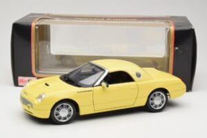 Ford Thunderbird Show Car Dzeltens Maisto 1:18 50336 Metāls — attēls 8 no 8