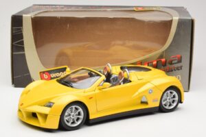 Giugiaro Prima Speedster Dzeltens Bburago 1:18 33334013 Metāls — attēls 8 no 8