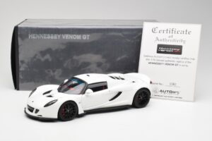 Hennessey Venom GT Balts AUTOart 1:18 75404 Metāls — attēls 8 no 8