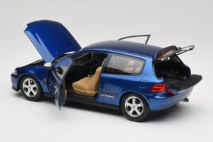 Honda Civic SiR II EG6 VTEC Zils LCD 1:18 LCD18018-BU Metāls — attēls 5 no 9