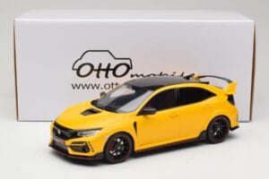 Honda Civic Type R FK8 Euro Spec Dzeltens Otto 1:18 OT1111 Sveķi — attēls 6 no 6