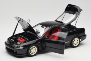 Honda Integra Type R DC2 Pre-Facelift Flamenco Black Pearl MotorHelix 1:18 M85203 Metāls — attēls 2 no 8