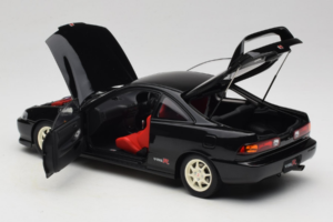 Honda Integra Type R DC2 Pre-Facelift Flamenco Black Pearl MotorHelix 1:18 M85203 Metāls — attēls 5 no 8