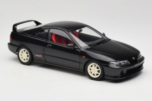Honda Integra Type R DC2 Pre-Facelift Flamenco Black Pearl MotorHelix 1:18 M85203 Metāls — attēls 6 no 8