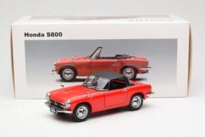 Honda S800 Roadster Sarkans AUTOart 1:18 73276 Metāls — attēls 8 no 8