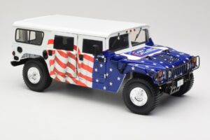 Hummer H1 AM General Gore-Lieberman Humvee America Exoto 1:18 1807 Metāls — attēls 6 no 8