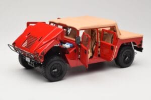 Hummer H1 Soft Top Sarkans Exoto 1:18 01805 Metāls — attēls 2 no 8