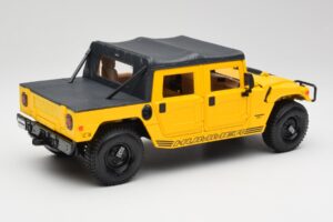 Hummer H1 Soft Top Dzeltens Maisto 1:18 56041 Metāls — attēls 3 no 8