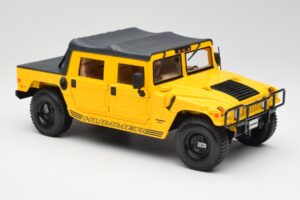 Hummer H1 Soft Top Dzeltens Maisto 1:18 56041 Metāls — attēls 6 no 8