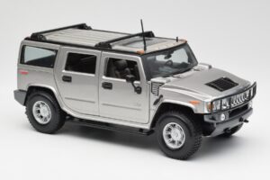 Hummer H2 Sudrabs Maisto 1:18 7449569 Metāls — attēls 6 no 8