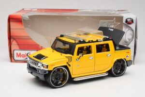 Hummer H2 SUT Concept Dzeltens Maisto 1:18 31067 Metāls — attēls 8 no 8