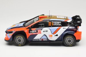 Hyundai i20 N Rally1 WRC Hybrid #11 T. Neuville / M. Wydaeghe Safari Rally Kenya 2024 IXO 1:18 18RMC208 Metāls — attēls 3 no 6