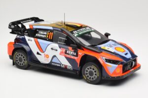 Hyundai i20 N Rally1 WRC Hybrid #11 T. Neuville / M. Wydaeghe Safari Rally Kenya 2024 IXO 1:18 18RMC208 Metāls — attēls 4 no 6