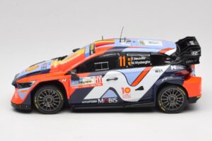 Hyundai i20 N Rally1 #11 T. Neuville / M. Wydaeghe Rally Japan WRC World Champion 2024 IXO 1:18 18RMC228 Metāls — attēls 3 no 6