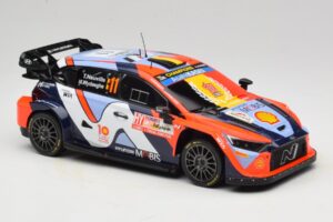 Hyundai i20 N Rally1 #11 T. Neuville / M. Wydaeghe Rally Japan WRC World Champion 2024 IXO 1:18 18RMC228 Metāls — attēls 4 no 6