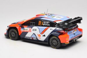 Hyundai i20 N Rally1 #11 T. Neuville / M. Wydaeghe Rally Japan WRC World Champion 2024 IXO 1:18 18RMC228 Metāls — attēls 5 no 6