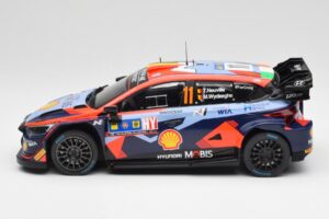 Hyundai i20 N Rally1 WRC #11 T. Neuville / M. Wydaeghe Central European Rally Winner 2023 IXO 1:18 18RMC193 Metāls — attēls 3 no 6