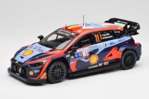 Hyundai i20 N Rally1 WRC #11 T. Neuville / M. Wydaeghe Central European Rally Winner 2023 IXO 1:18 18RMC193 Metāls
