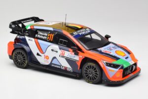 Hyundai i20 N Rally1 #11 T. Neuville / M. Wydaeghe Rally Croatia 2024 IXO 1:18 18RMC203 Metāls — attēls 4 no 6