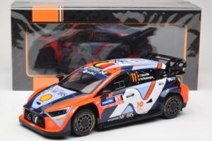 Hyundai i20 N Rally1 #11 T. Neuville / M. Wydaeghe Rally Sweden 2024 IXO 1:18 18RMC201 Metāls — attēls 6 no 6