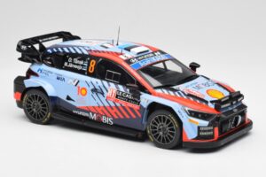 Hyundai i20 N Rally1 WRC #8 O. Tänak / M. Järveoja Rally Monte Carlo Night Version 2024 IXO 1:18 18RMC195 Metāls — attēls 4 no 6