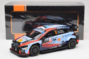Hyundai i20 N Rally1 WRC #8 O. Tänak / M. Järveoja Rally Monte Carlo Night Version 2024 IXO 1:18 18RMC195 Metāls — attēls 6 no 6