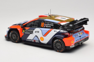 Hyundai i20 N WRC #16 A. Fourmaux / A. Coria Rally Monte Carlo 2025 IXO 1:18 18RMC230A Metāls — attēls 5 no 6