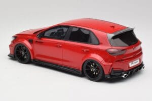 Hyundai i30 N PD Prior Design Engine Sarkans Otto 1:18 OT1112 Sveķi — attēls 5 no 6